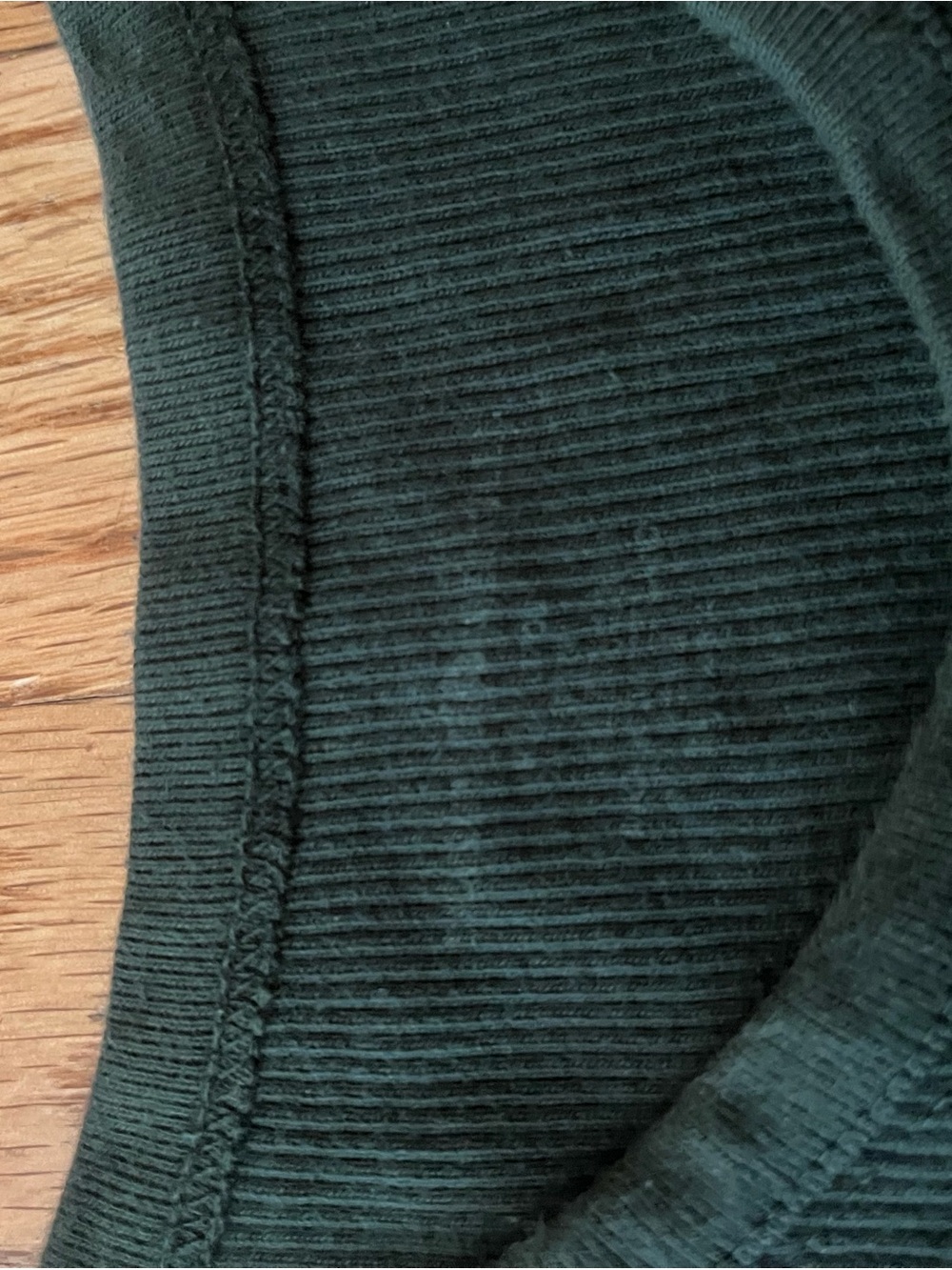 Brandy Melville Ribbed Tank Top in Dark Green
